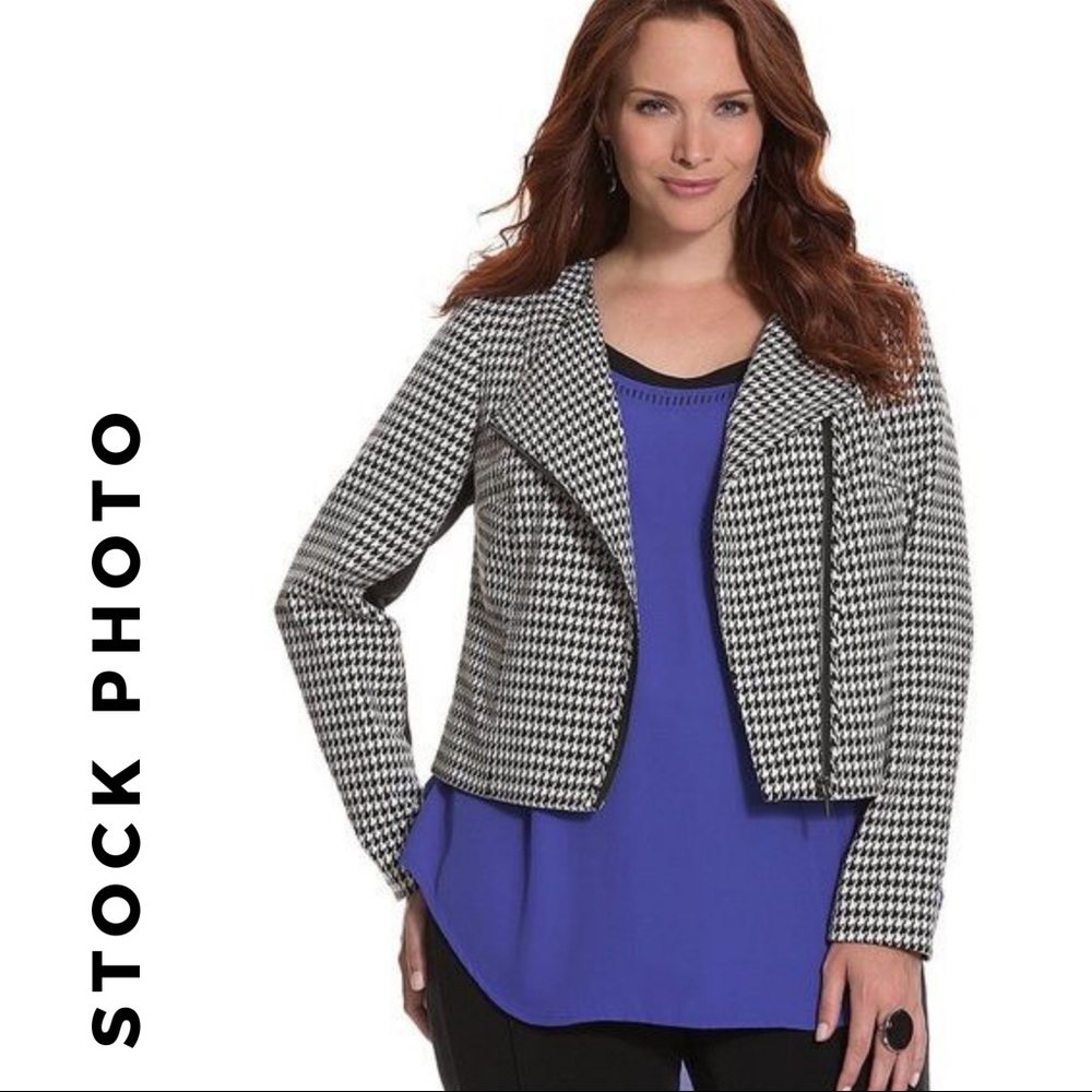 Houndstooth Moto Jacket